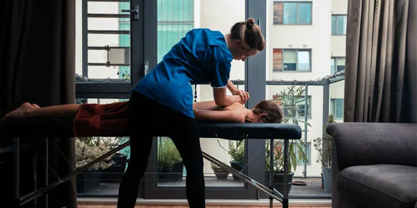 Professional massage therapy session